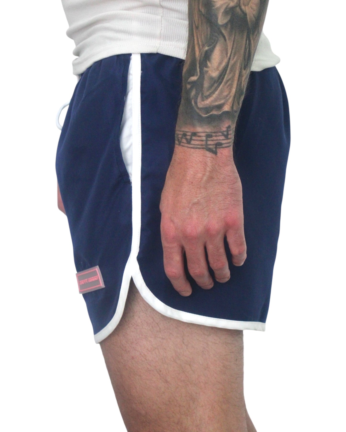 RETRO LOGO SHORTS BLU