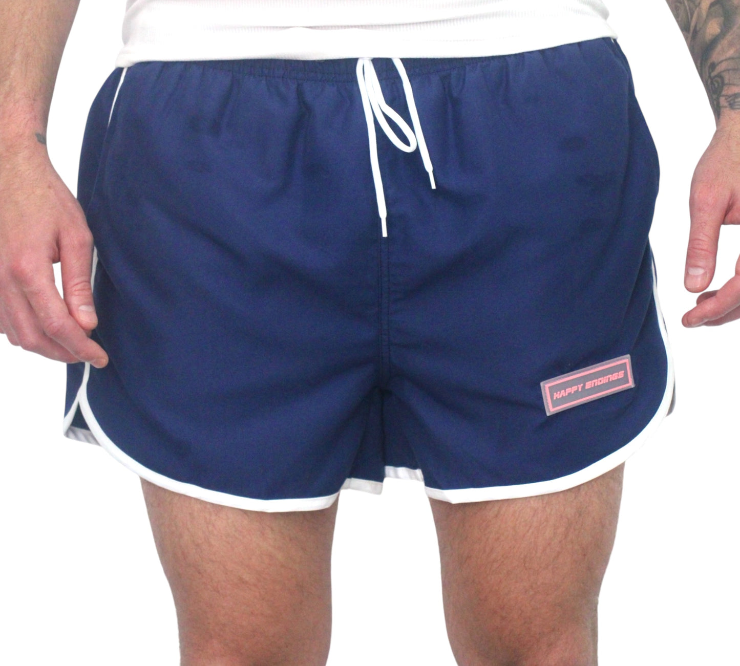 RETRO LOGO SHORTS BLU