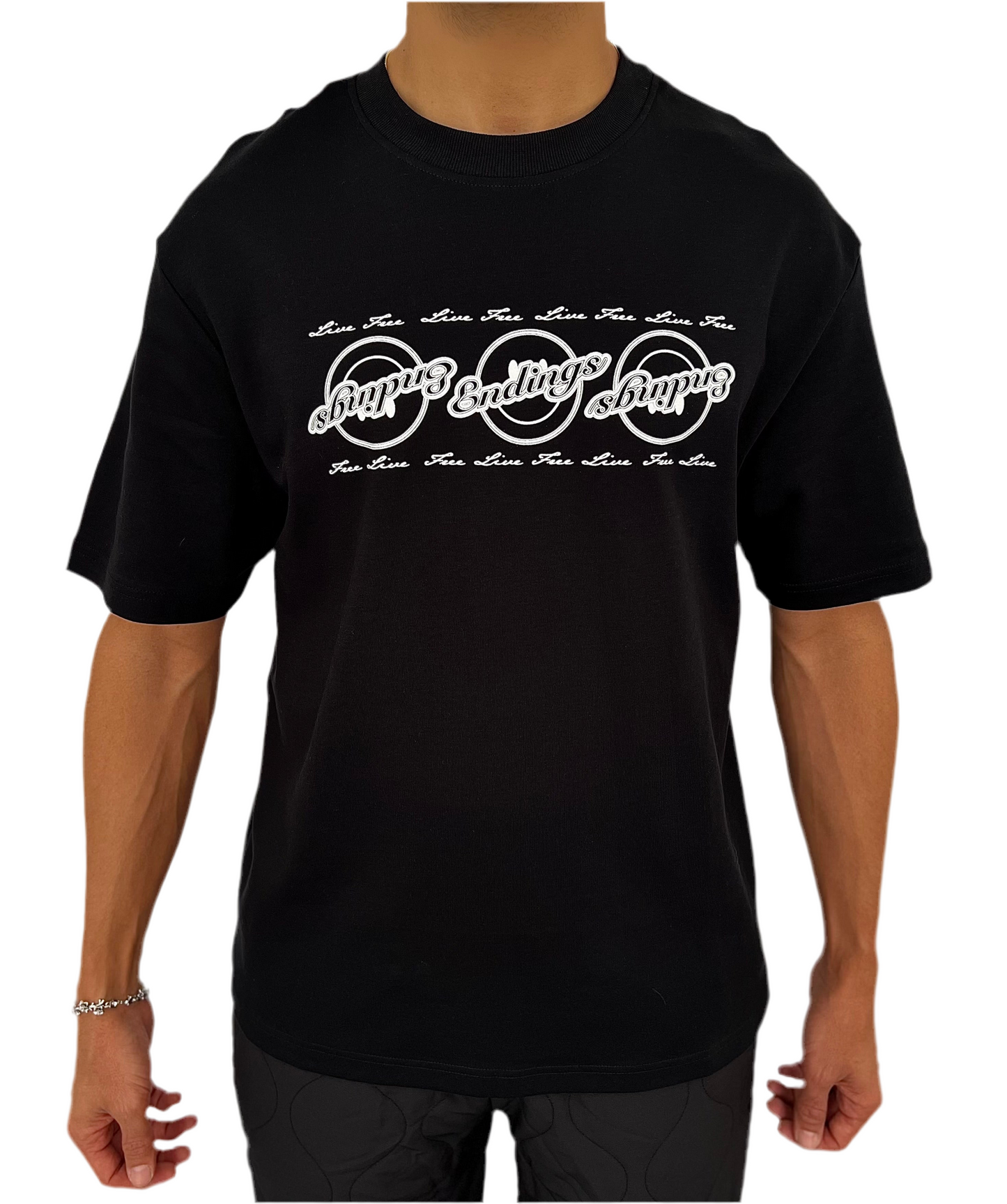 LIVE FREE TRIPLE LOGO TEE