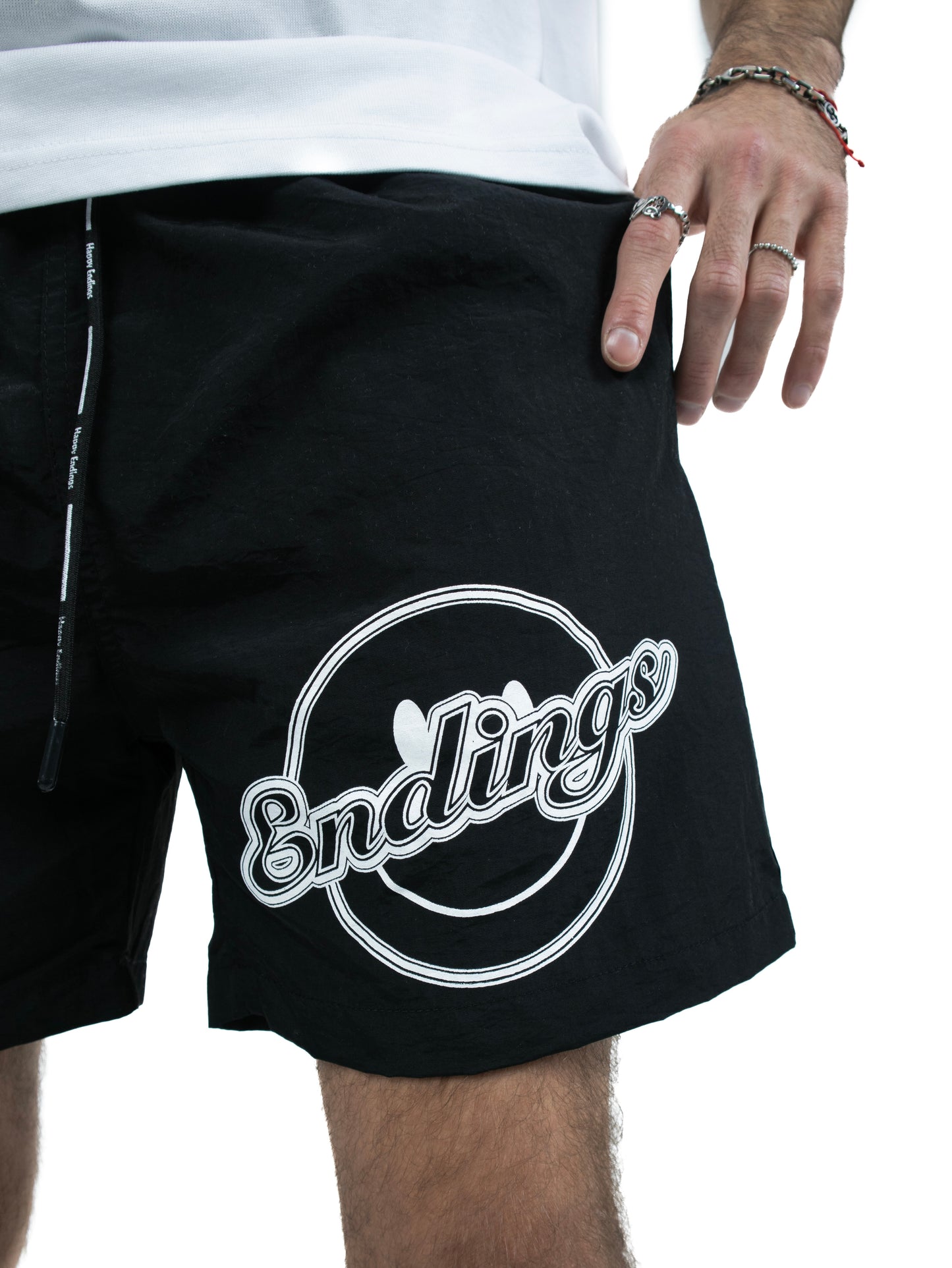 LOGO SHORTS BLK