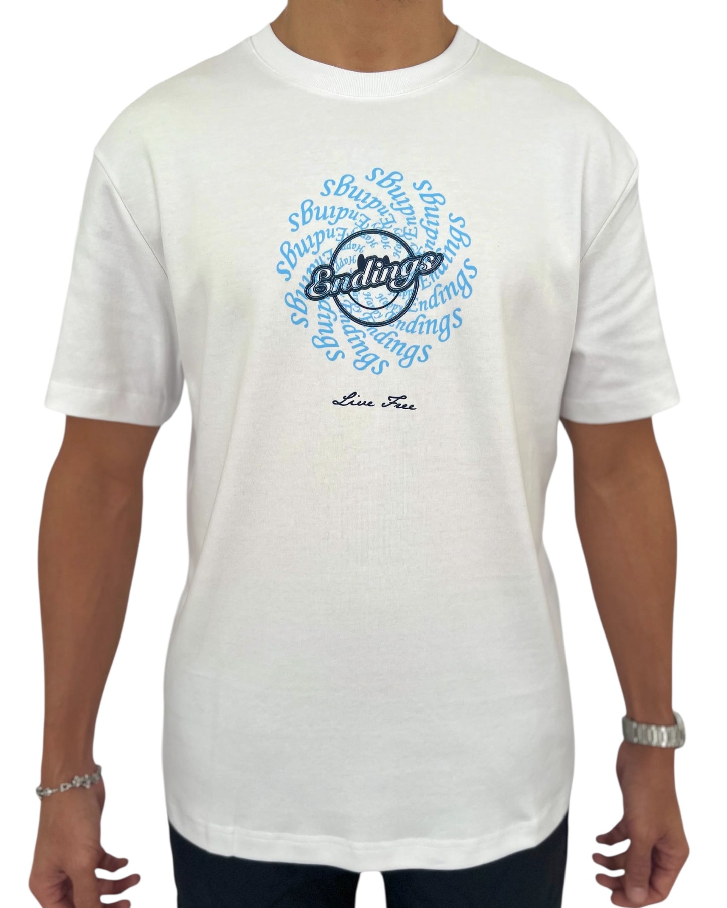 LIVE FREE DOUBLE LOGO TEE