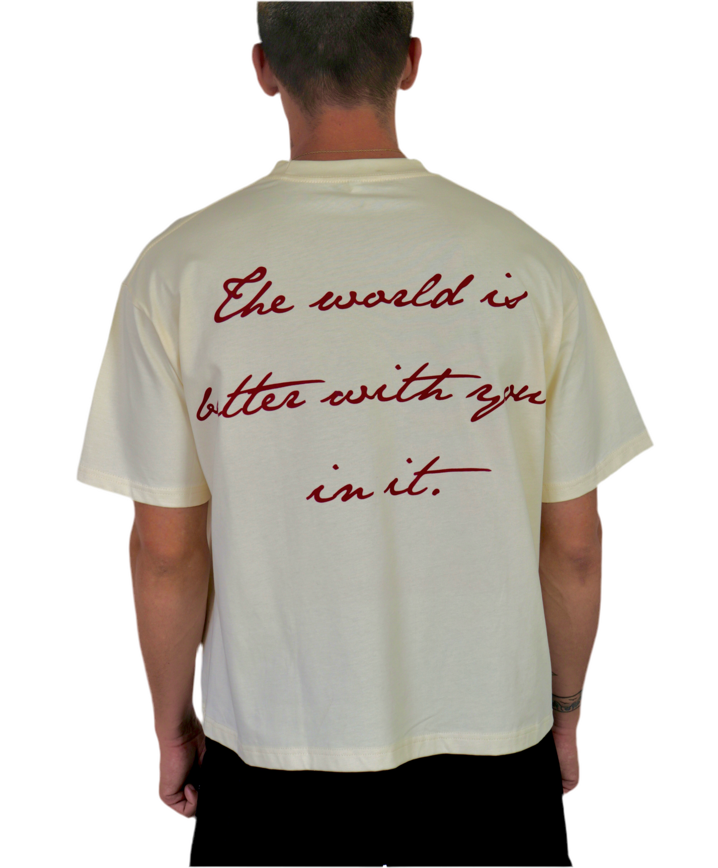 The Word Tee Cropped